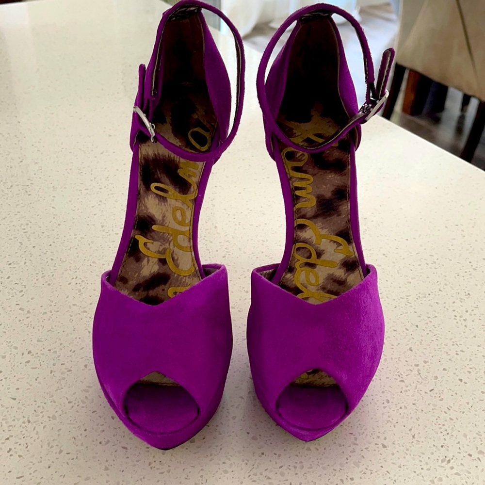 Sam Edelman Dominica Suede Platform Sandal Size 6